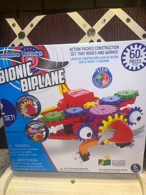Techno Gears Bionic Biplane Kids Construction Toy - Multicolor